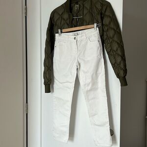 Mademoiselle JACADI white summer crop pants